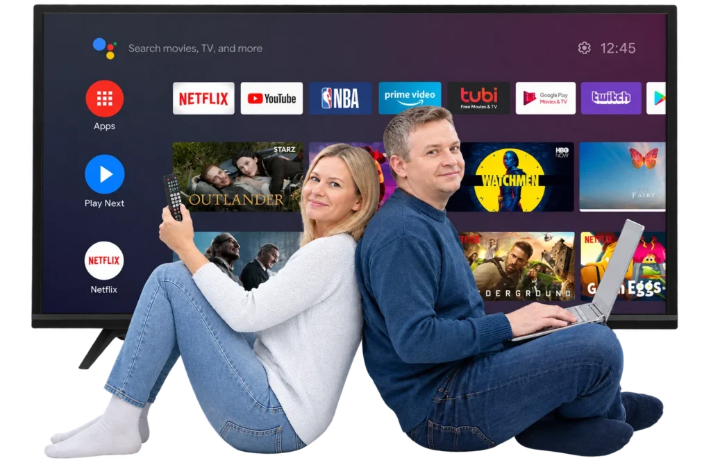 IPTV Suomi – suomalainen pariskunta katsomassa televisiota